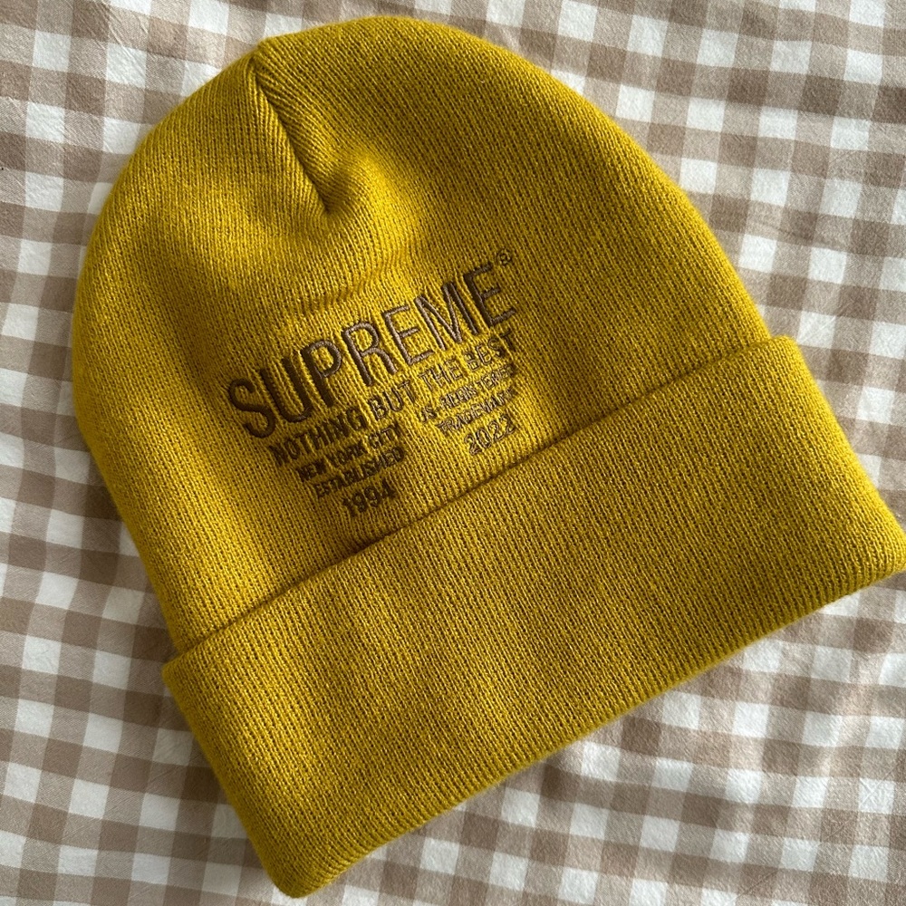 Supreme Nothing But Beanie - Mustard FW22